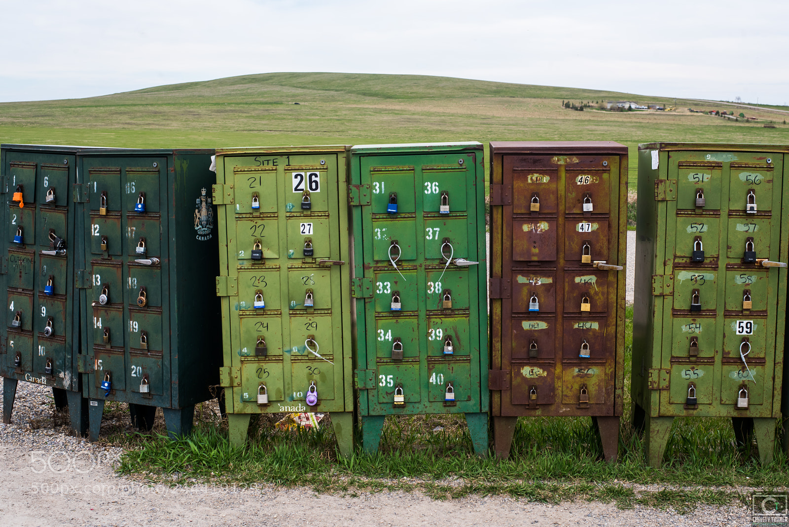 Nikon D810 sample photo. Canadian mailboxes of old photography