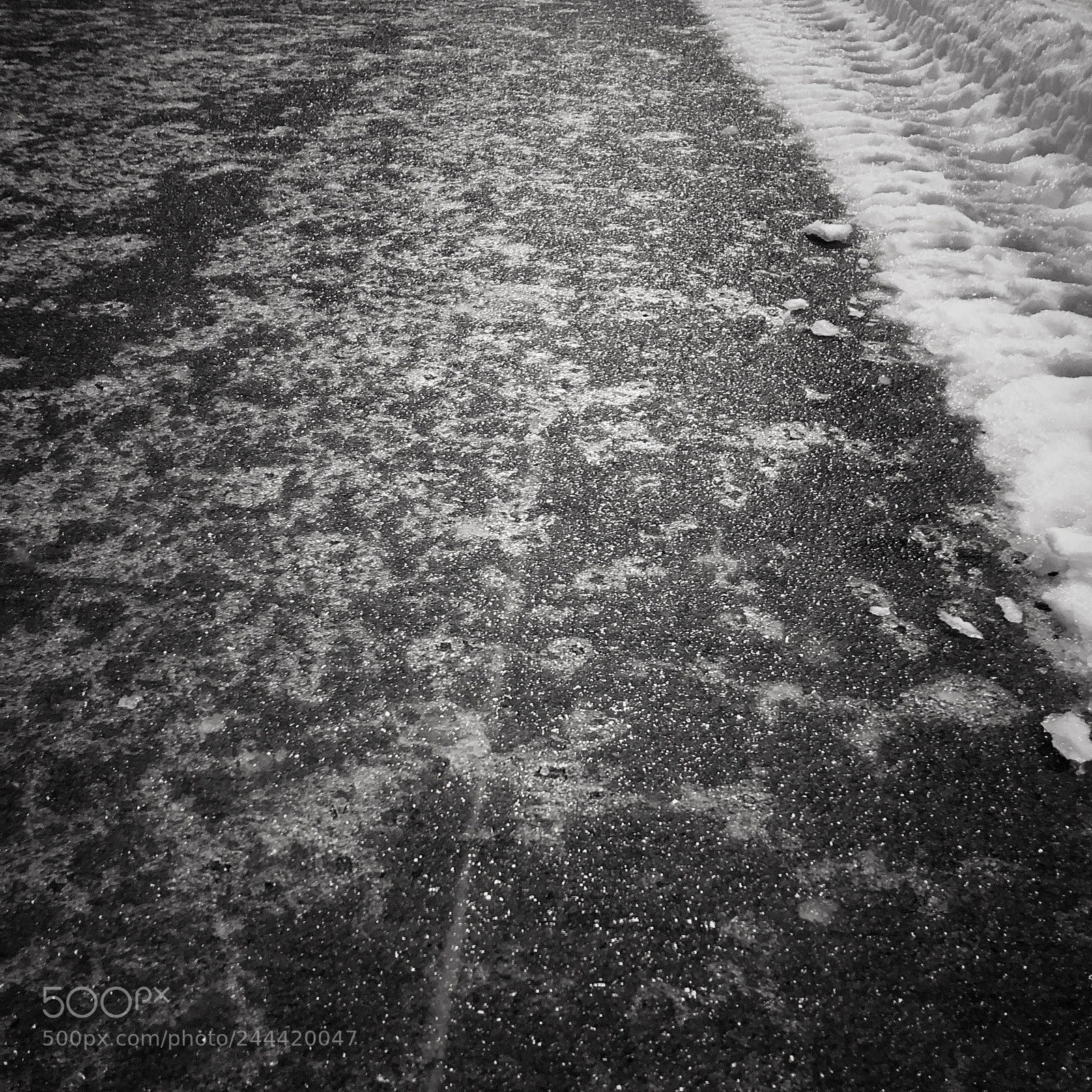 Apple iPhone 8 sample photo. Icy roads photography