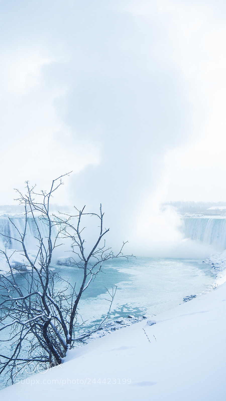 Olympus OM-D E-M5 II sample photo. Niagara falls in winter. photography