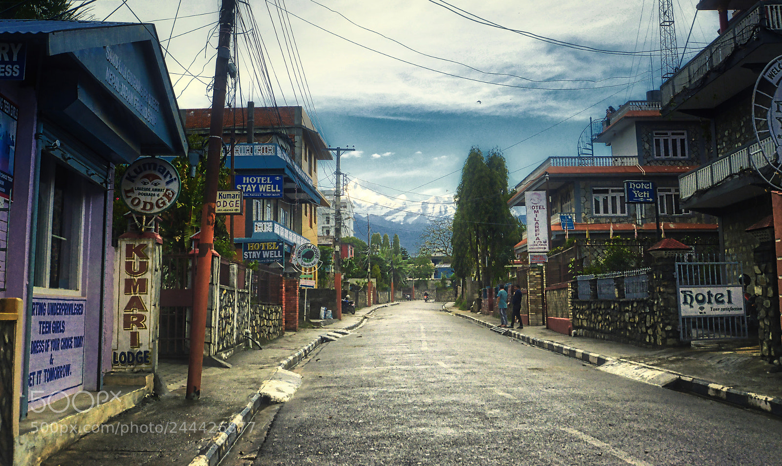 Nikon D800E sample photo. A street in pokhara photography