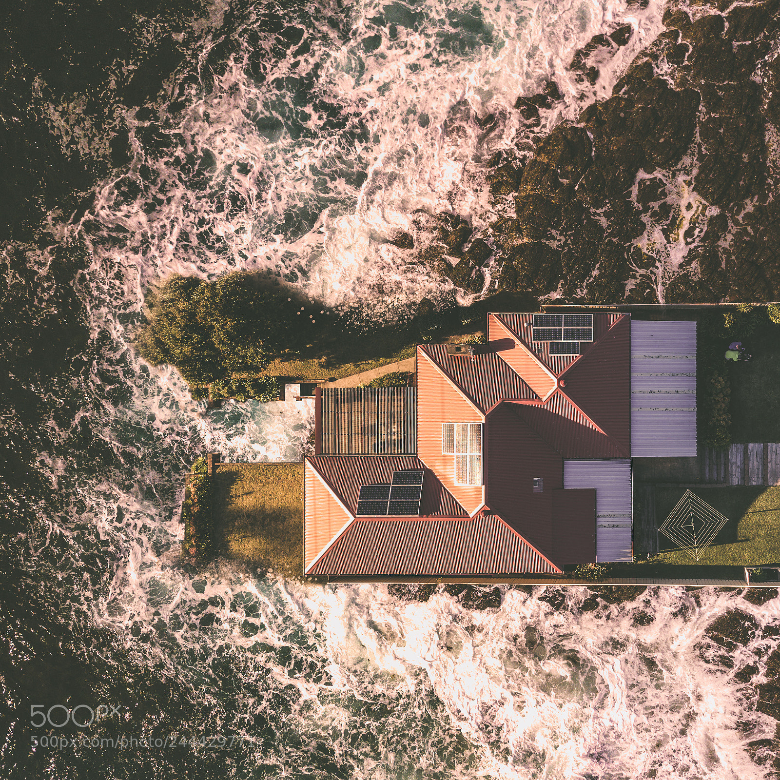 DJI FC220 sample photo. Ocean front photography