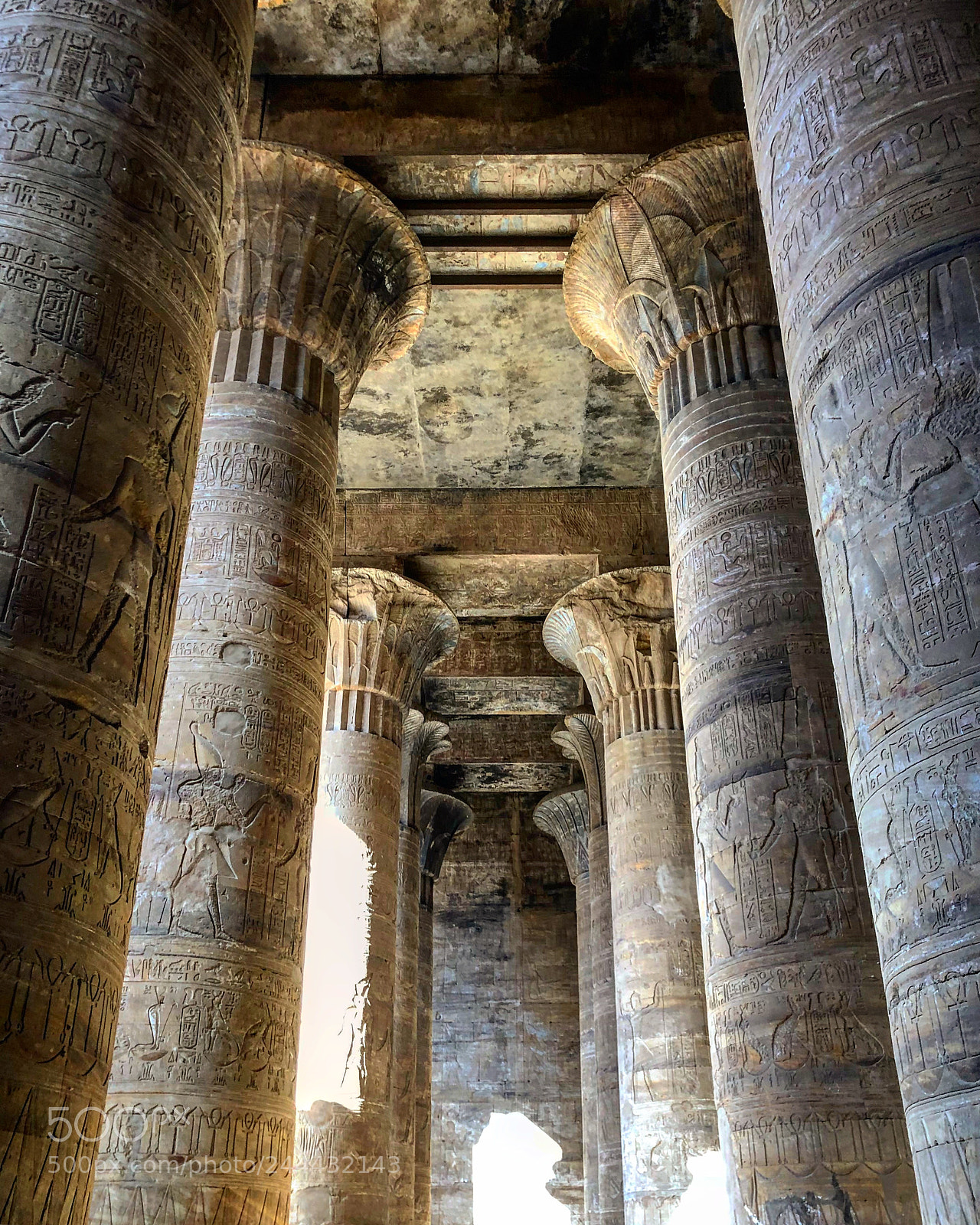 Apple iPhone X sample photo. Templeofedfu edfu hypostylehall egypt photography
