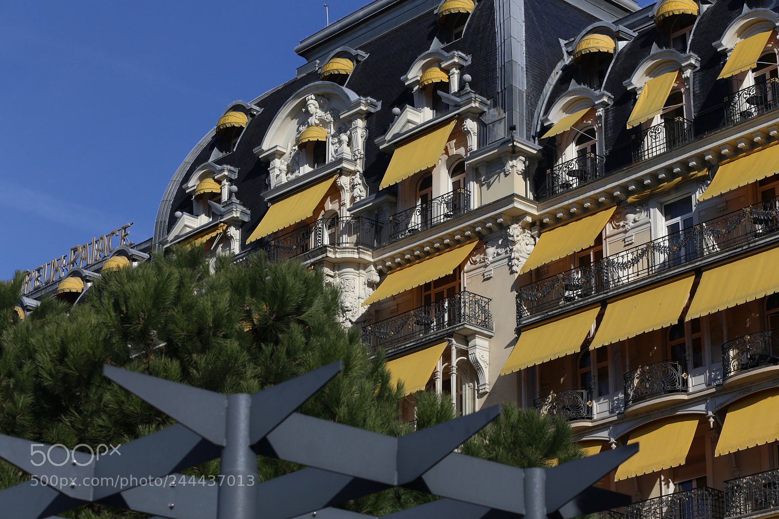 Canon EF 85mm F1.8 USM sample photo. Montreux palace in full photography