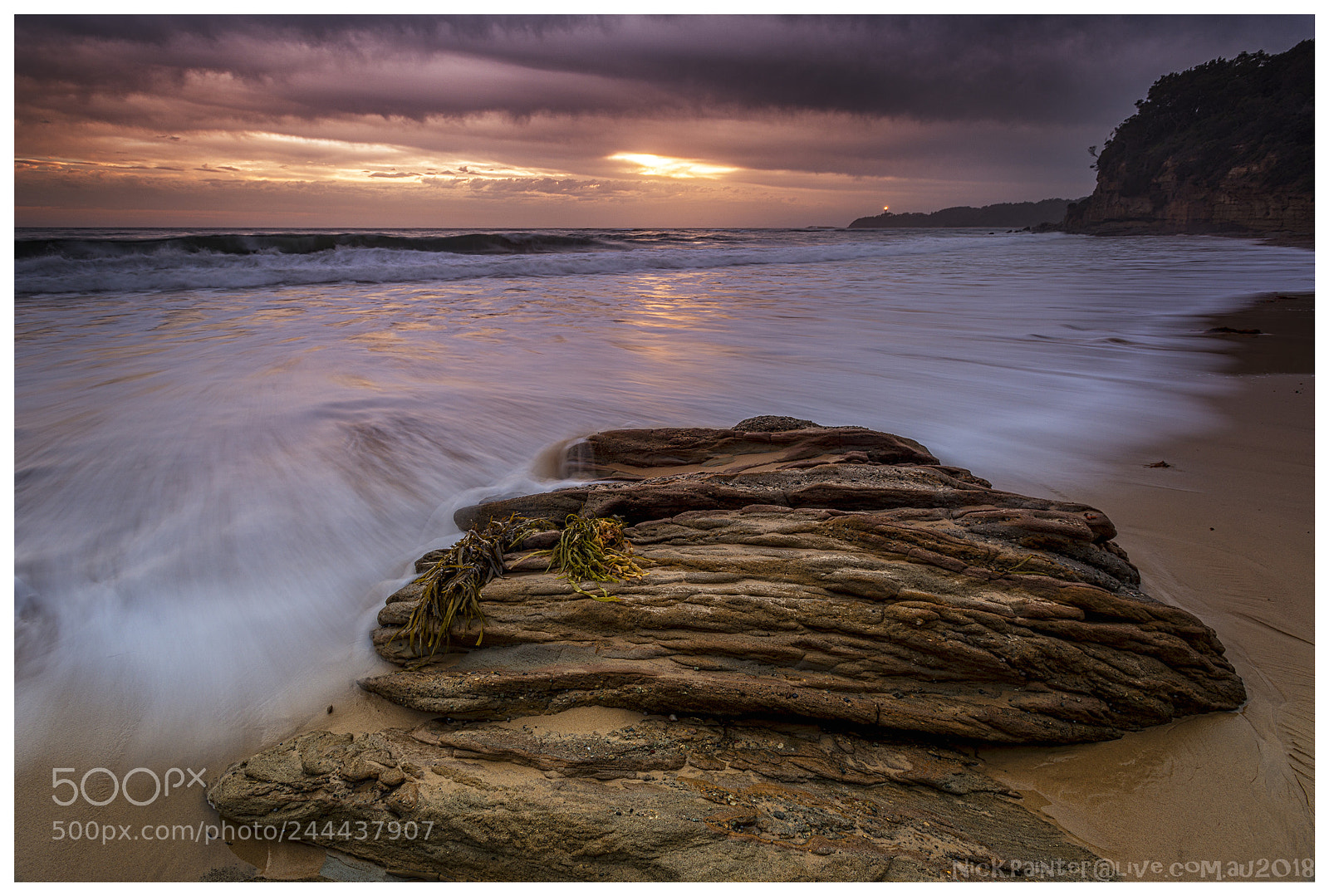 Nikon D800 sample photo. Norah head lighthouse sunrise photography