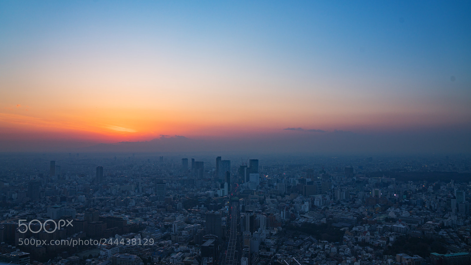 Sony a7R II sample photo. Tokyo sundown photography
