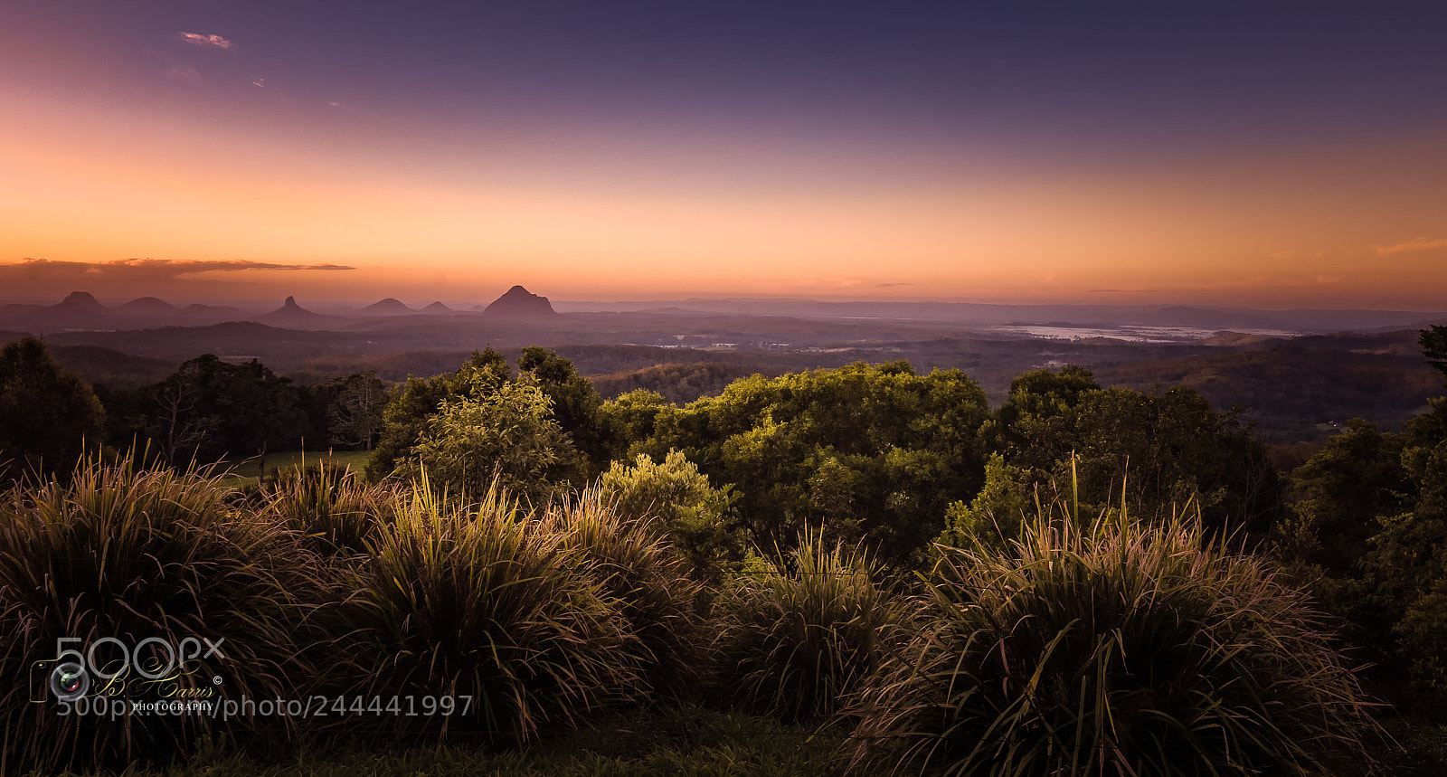Sony a7 II sample photo. Glass house mountains. photography
