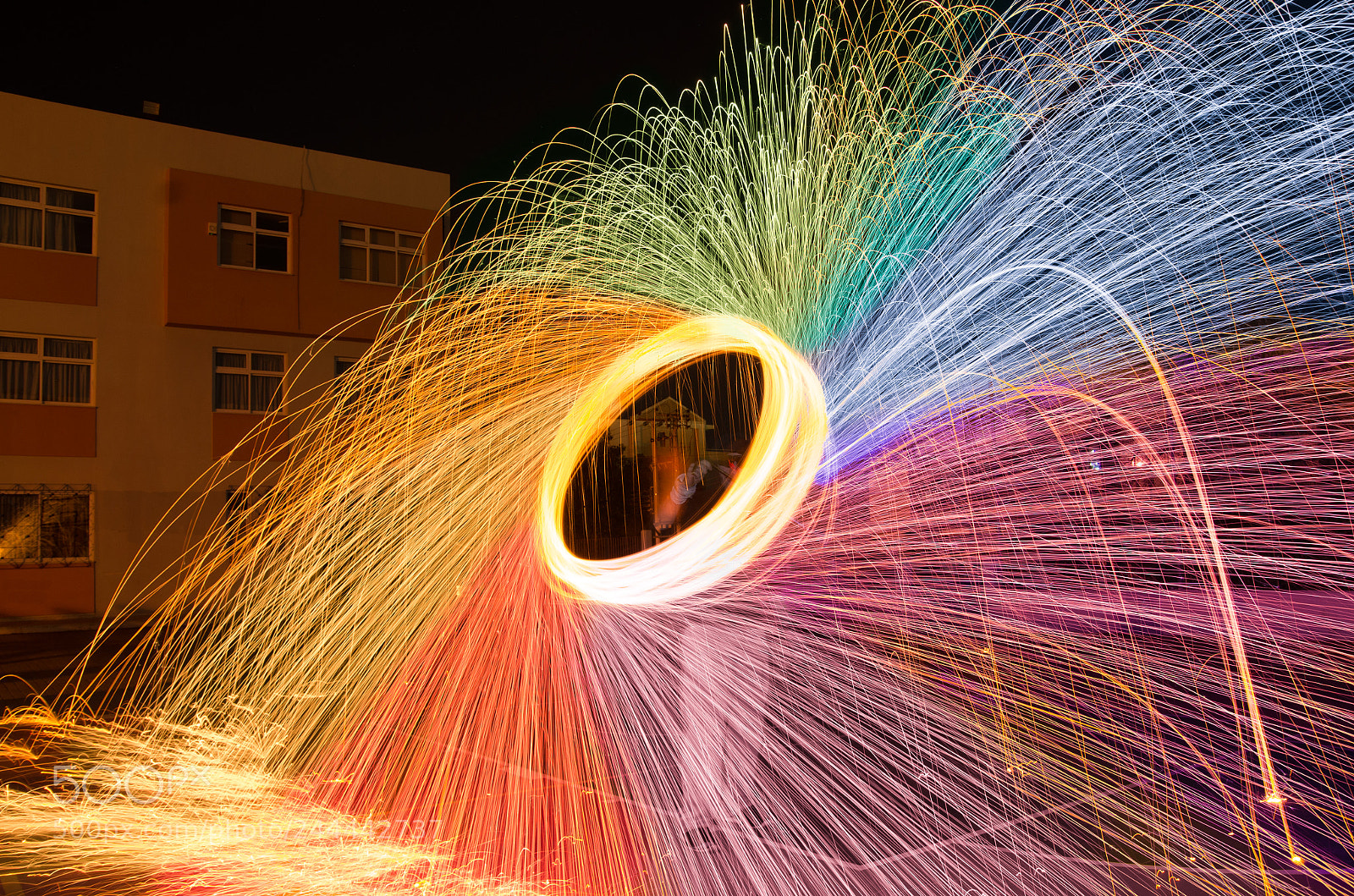 Pentax K-5 sample photo. Colored sparks photography