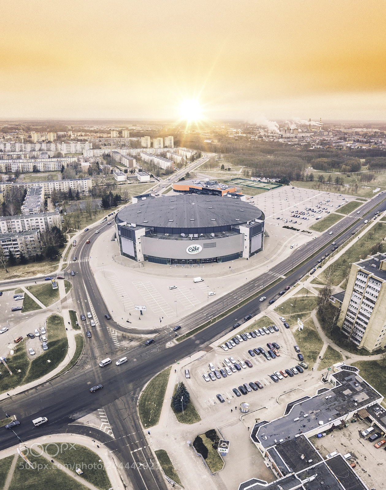 DJI FC220 sample photo. Cido arena photography