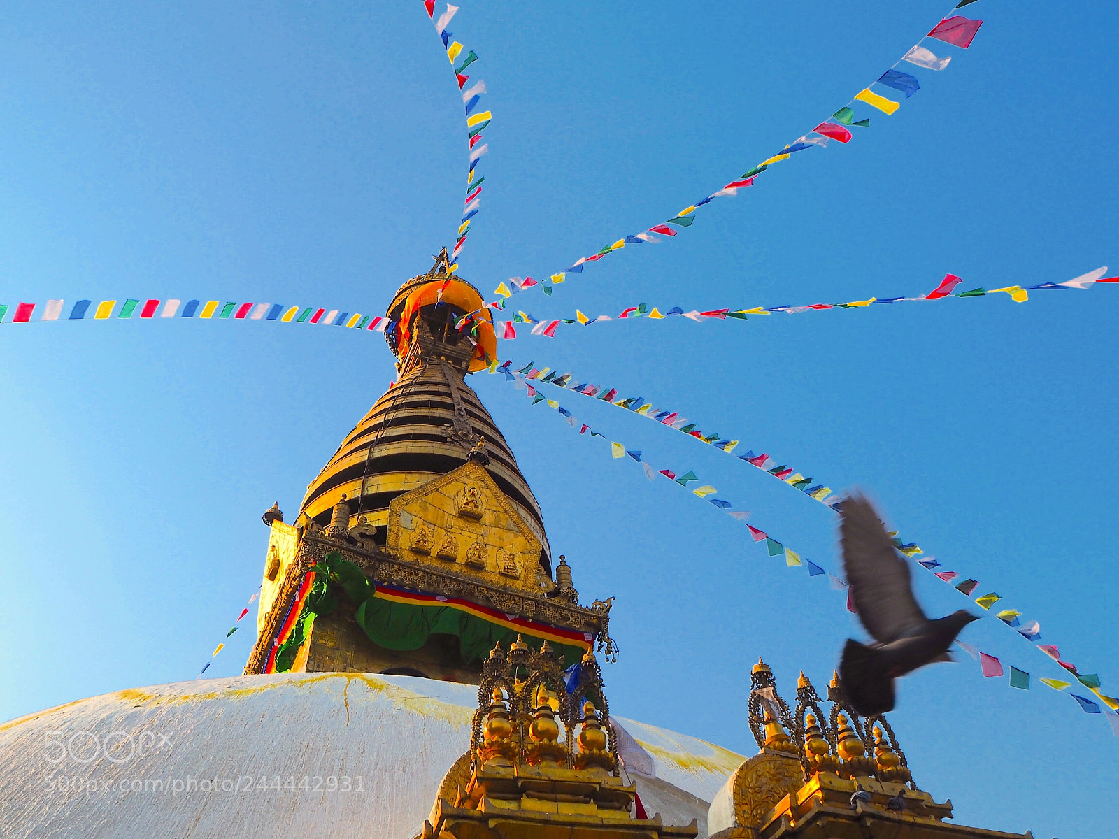 Olympus OM-D E-M10 sample photo. Swayambhunath stupa photography