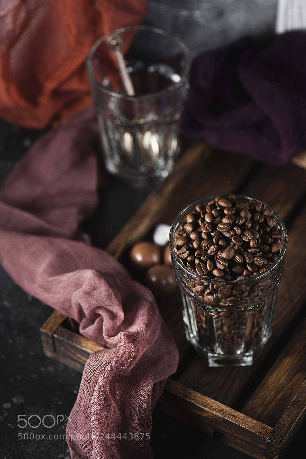 Nikon D700 sample photo. Cup of coffee beans photography