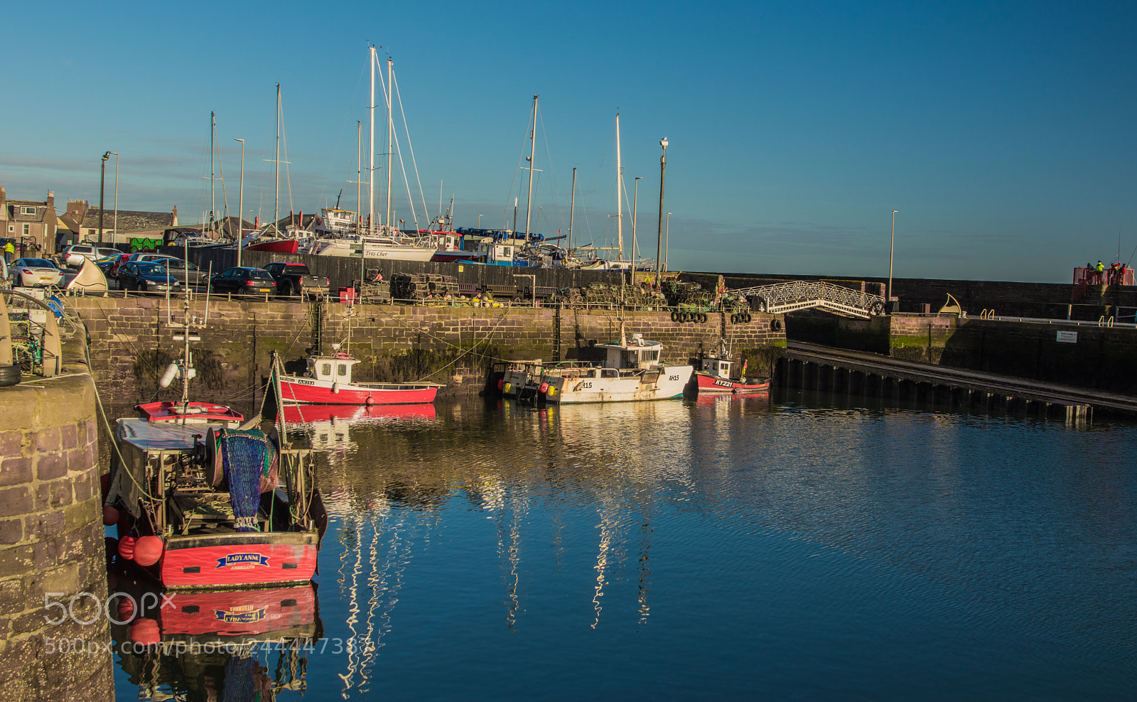 Pentax K-3 sample photo. Arbroath harbour photography
