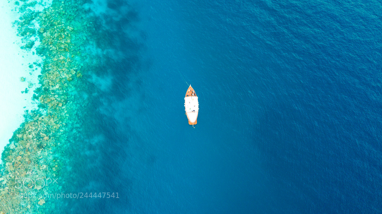 DJI FC220 sample photo. 50 shades of blue photography