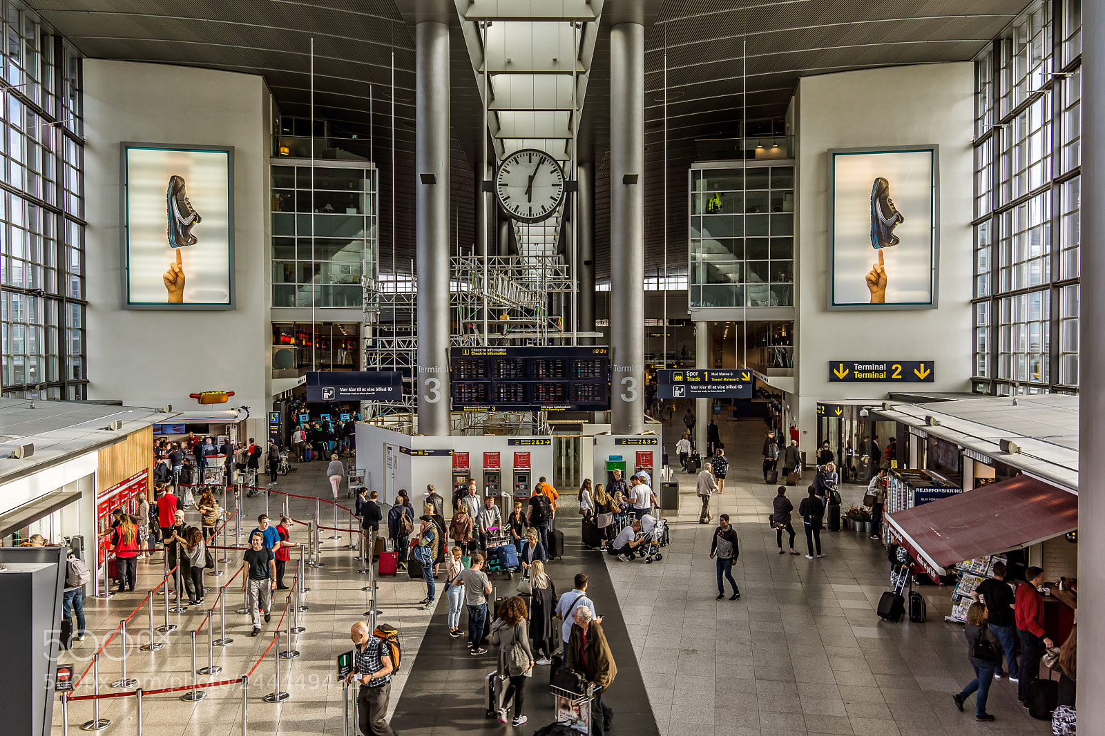 Sony Alpha NEX-7 sample photo. Copenhagen airport terminal photography