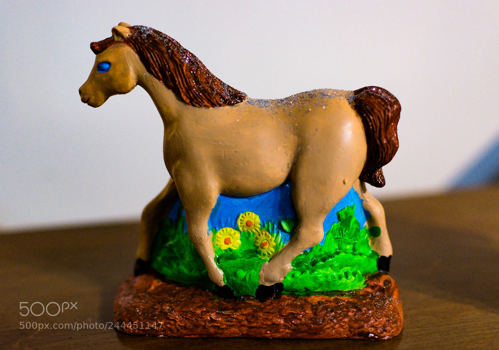 Nikon D7100 sample photo. Painted clay horse painted photography