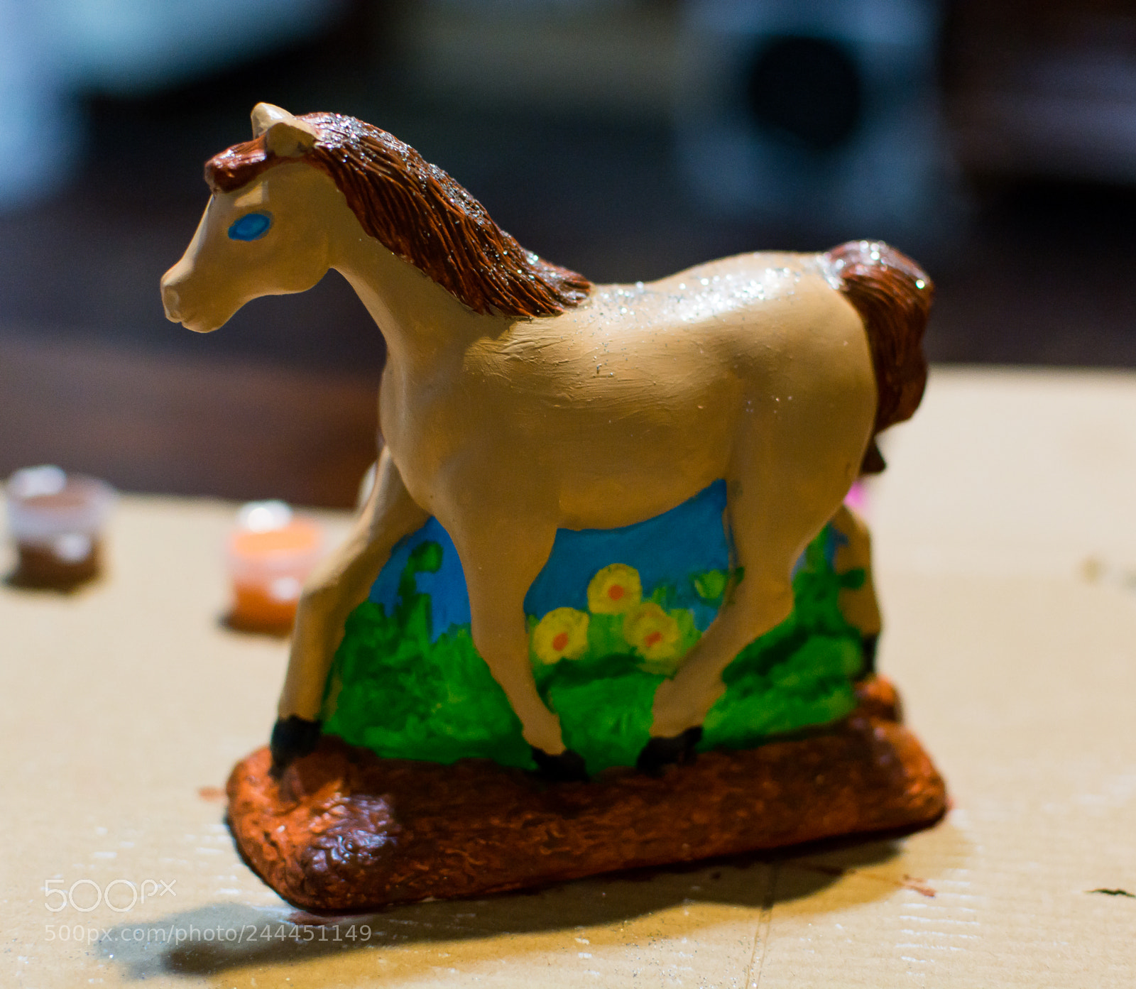 Nikon D7100 sample photo. Painting a clay horse photography
