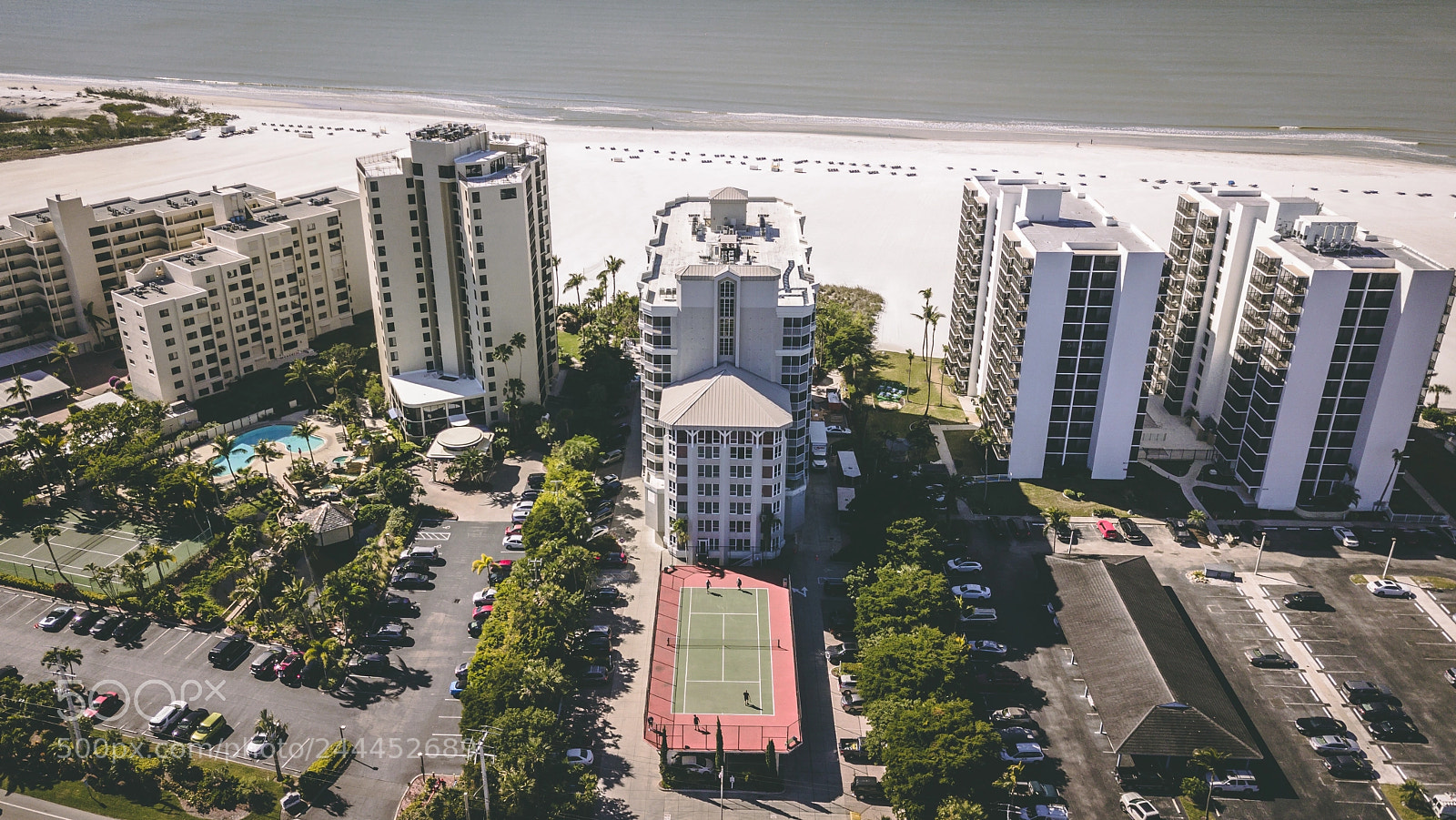 DJI FC220 sample photo. Gullwing beach resort photography