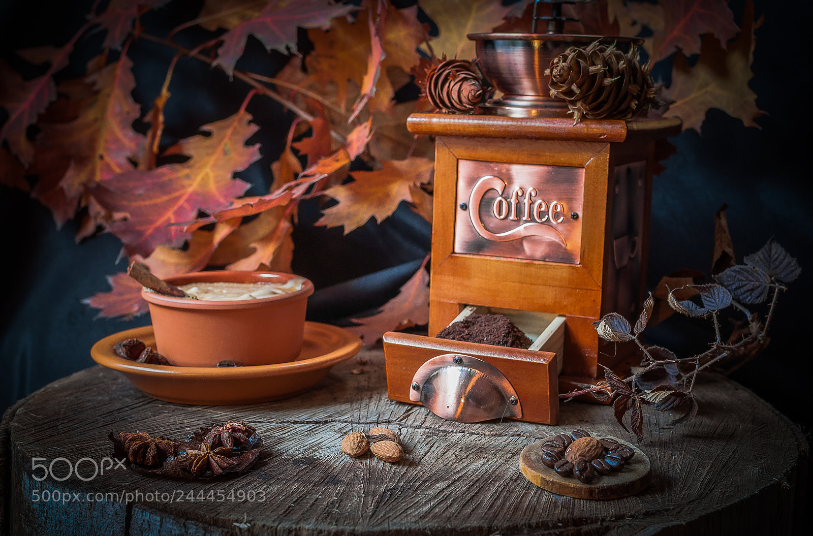 Nikon D5000 sample photo. Coffee autumn photography
