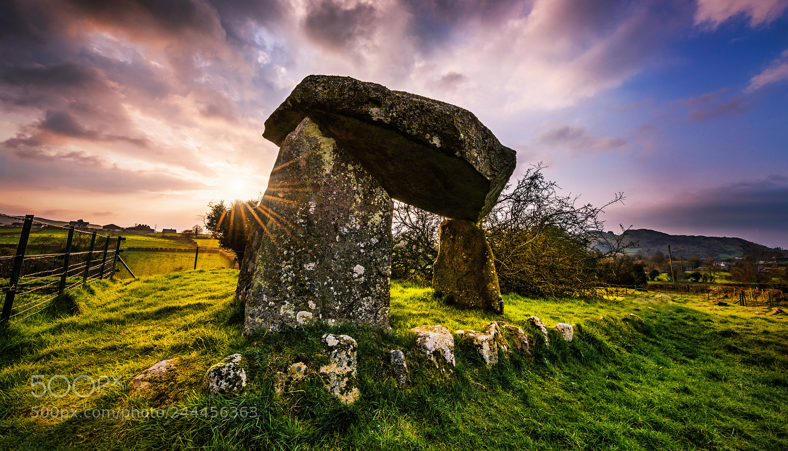 Nikon D810 sample photo. Ballykeel portal tomb photography