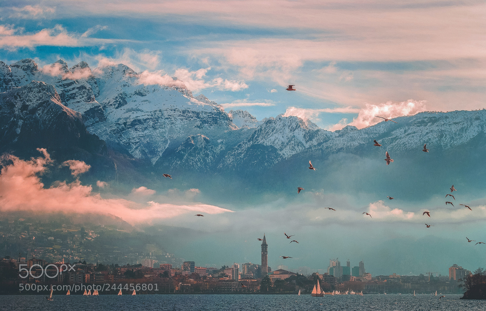 Nikon D3000 sample photo. The view of lecco photography