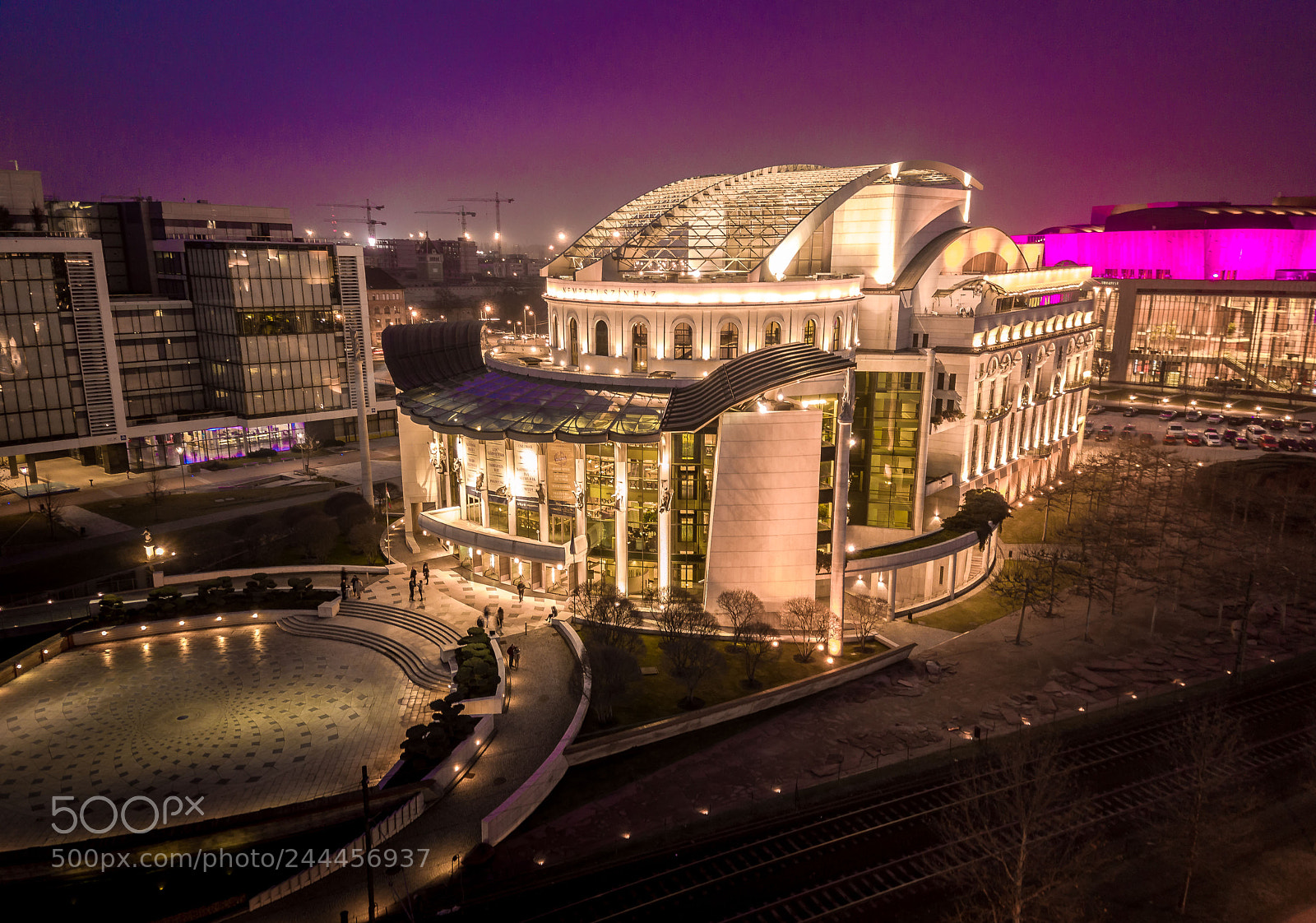 DJI FC220 sample photo. Hungarian national theatre photography
