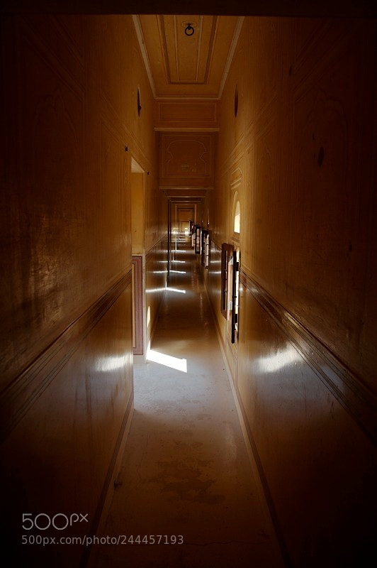 Nikon D3 sample photo. Jaipur corridor photography