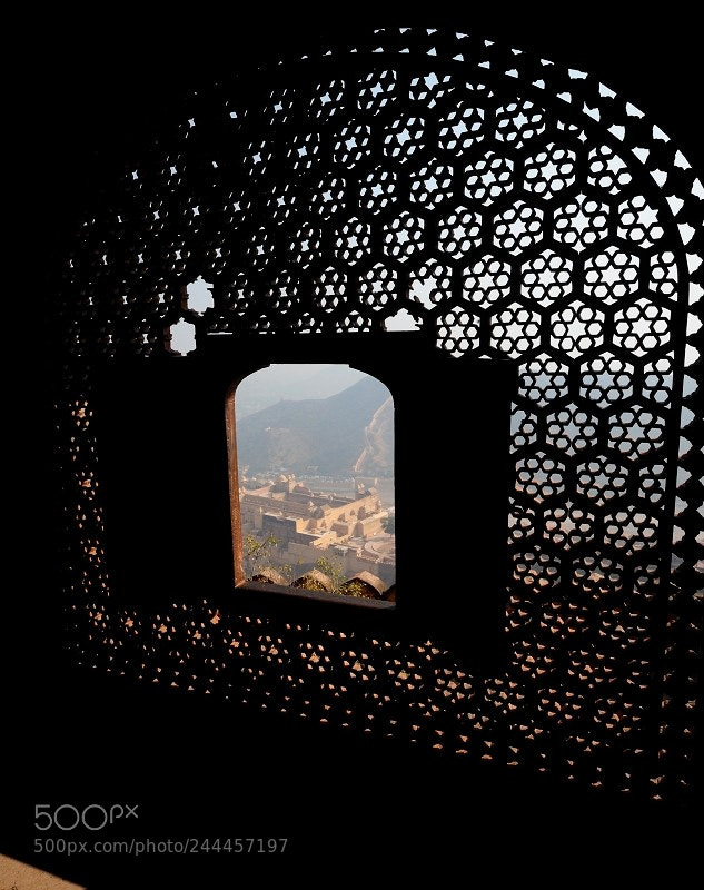 Nikon D3 sample photo. Jaipur window photography