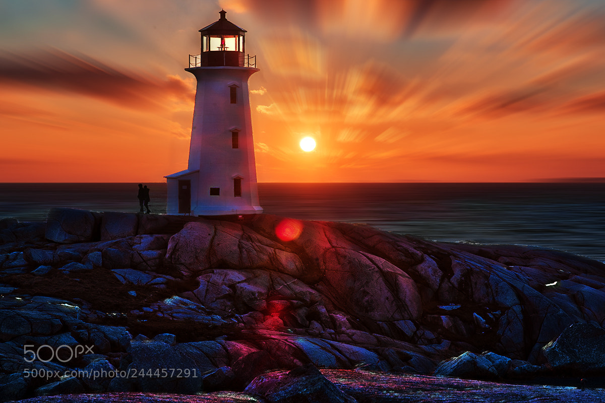 Nikon D600 sample photo. Peggy's cove sunset photography
