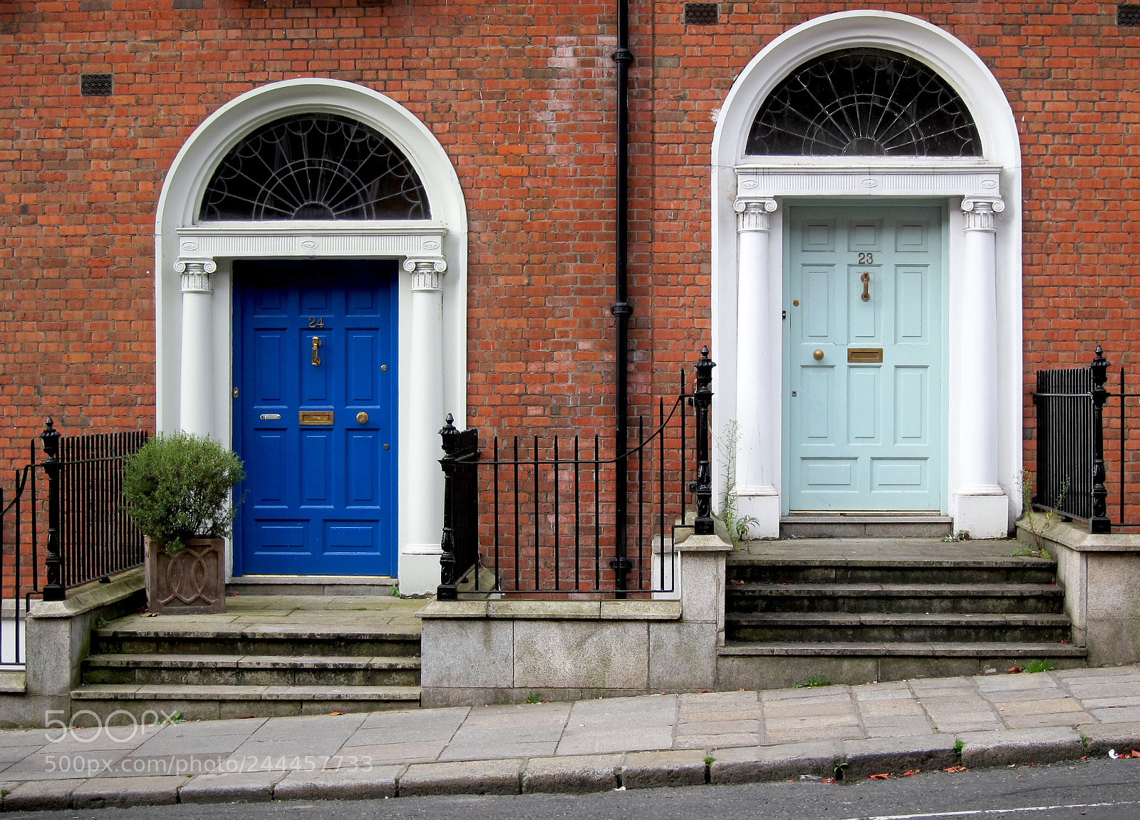 Canon PowerShot S95 sample photo. Dublin doors. photography