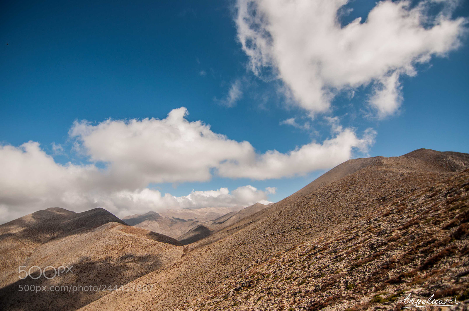 Nikon D5000 sample photo. Cretan mountains photography