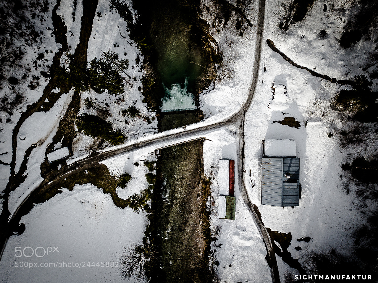 DJI FC220 sample photo. Brücke am hochgrat photography