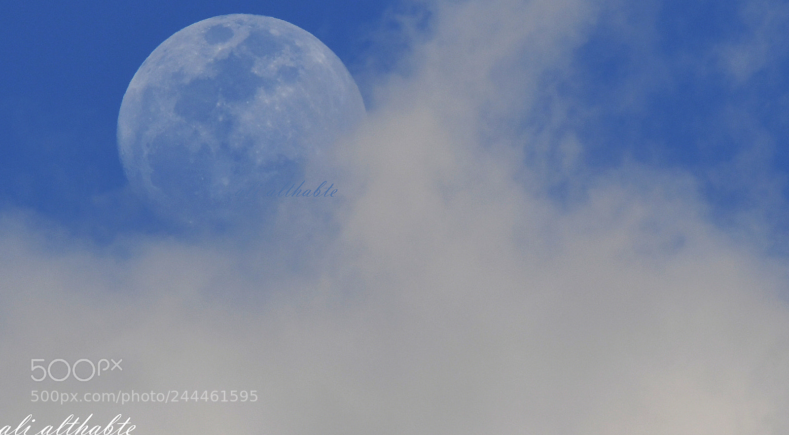 Nikon D5 sample photo. Moon & clouds photography