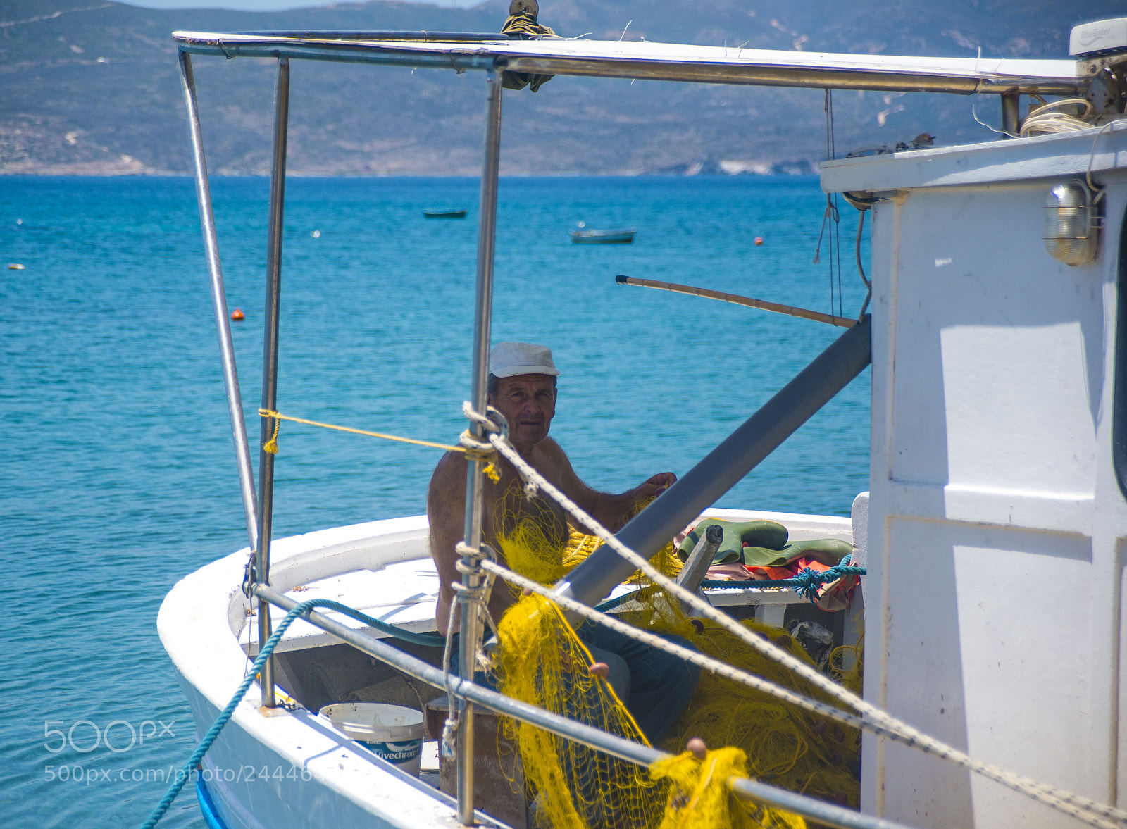 Nikon D800 sample photo. Fisherman, milos - greece 2017 photography