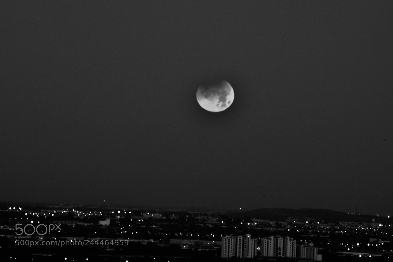 Nikon D3400 sample photo. Super blue blood moon photography