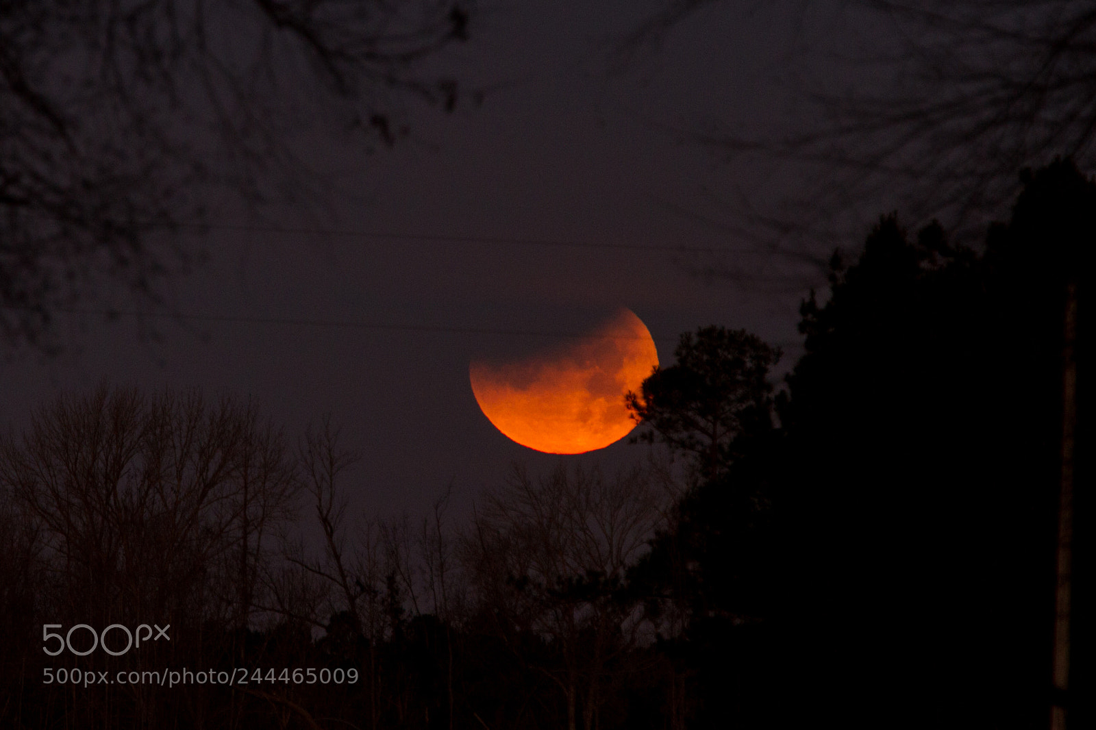 Canon EOS 7D sample photo. Moon setting photography