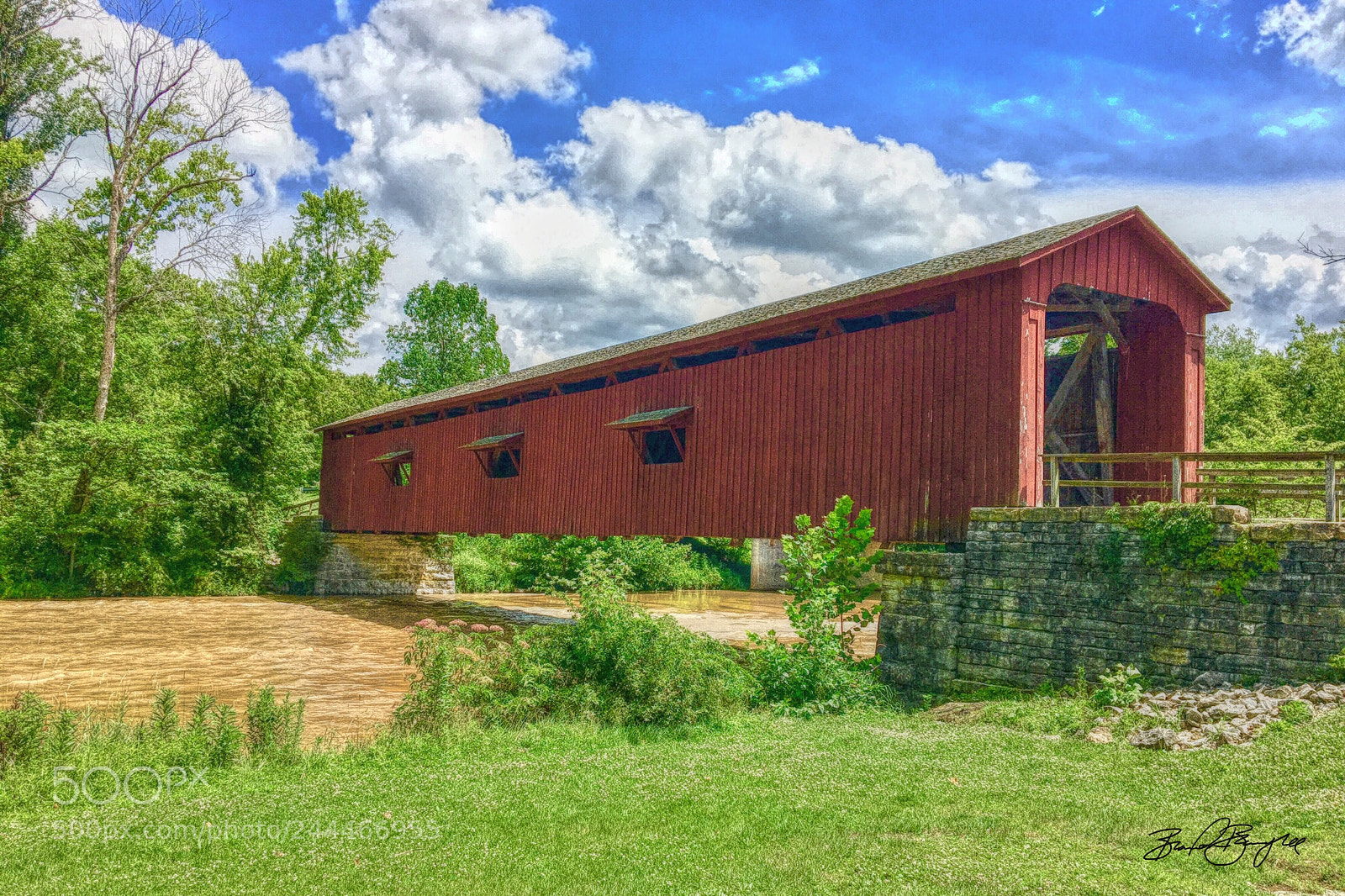 Apple iPhone 6s sample photo. Mill creek bridge since 1876 photography
