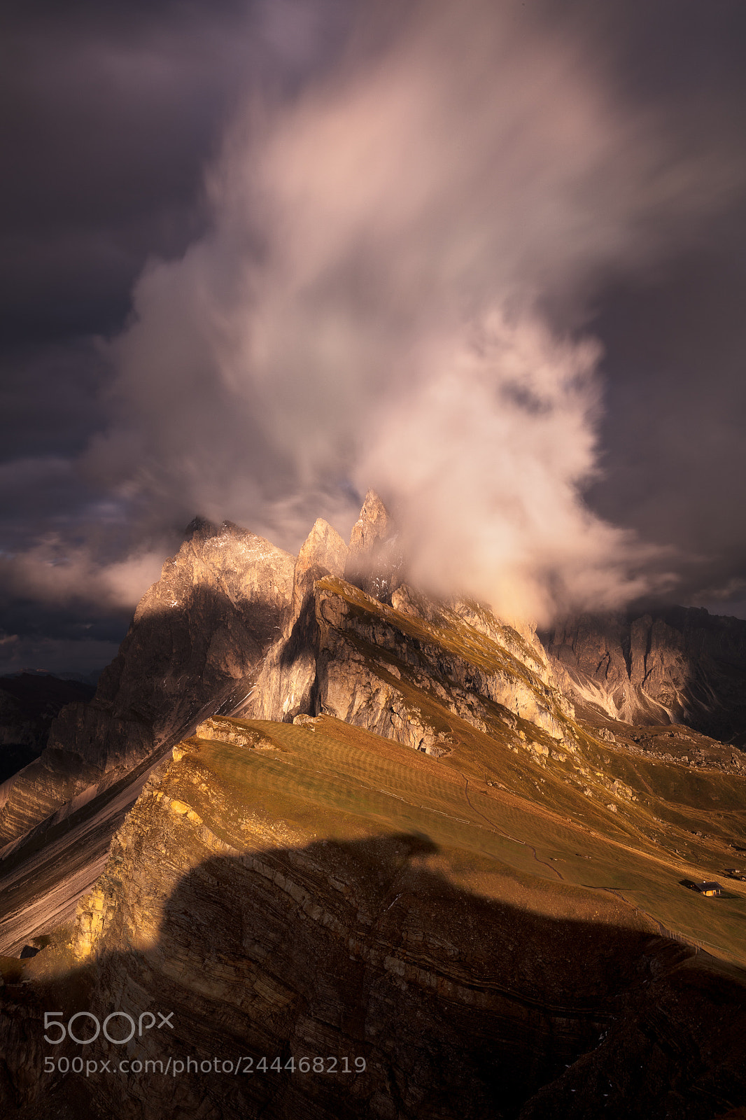 Canon EOS 5DS sample photo. Seceda dolomites sunset person photography