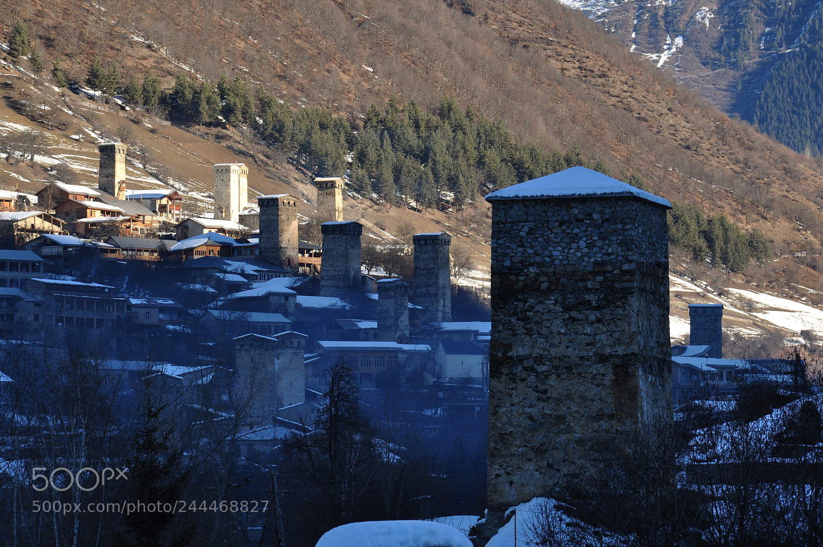 Nikon D5000 sample photo. Swanetian towers photography