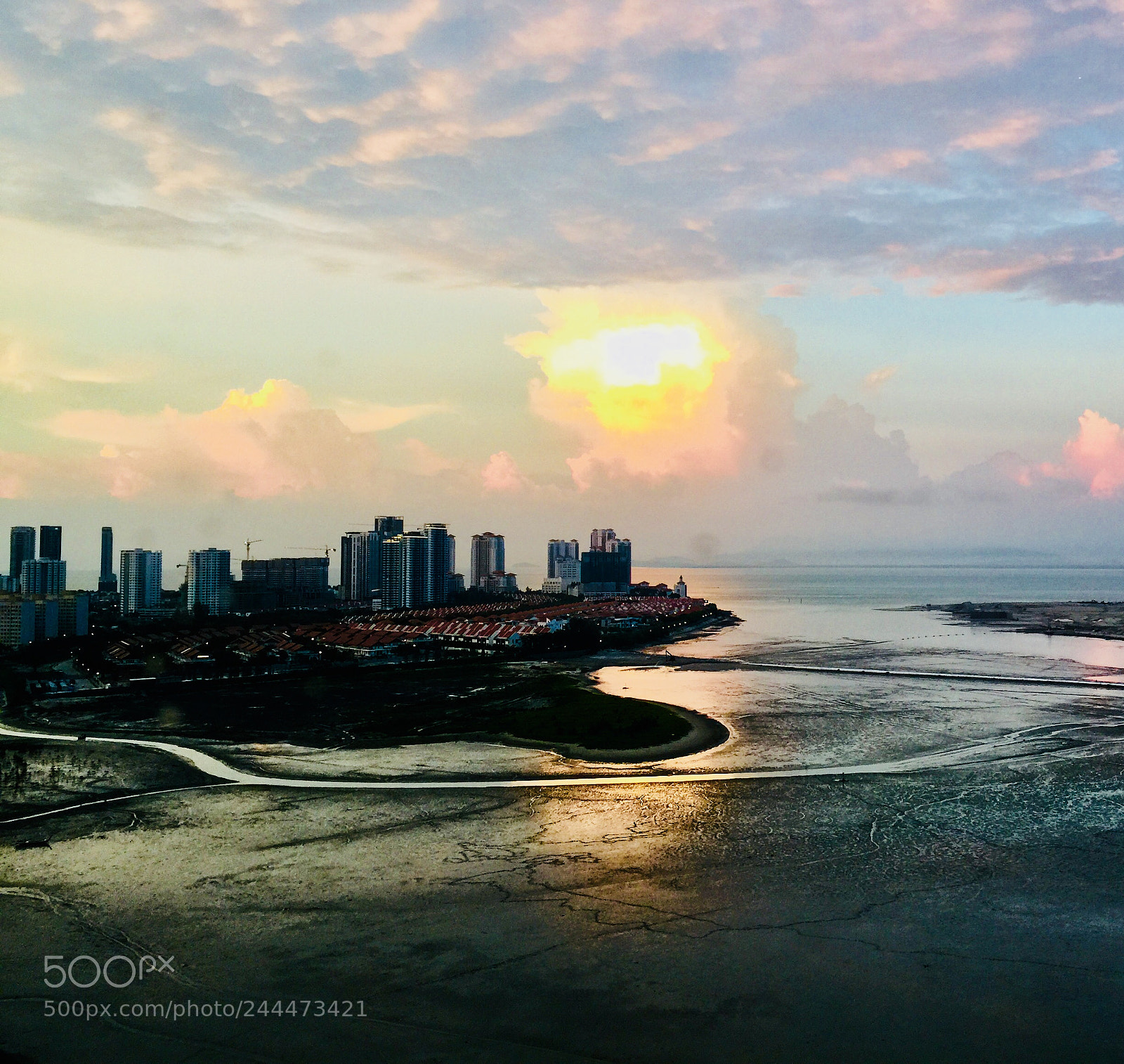 Apple iPhone 6 Plus sample photo. Sundown george town, penang photography