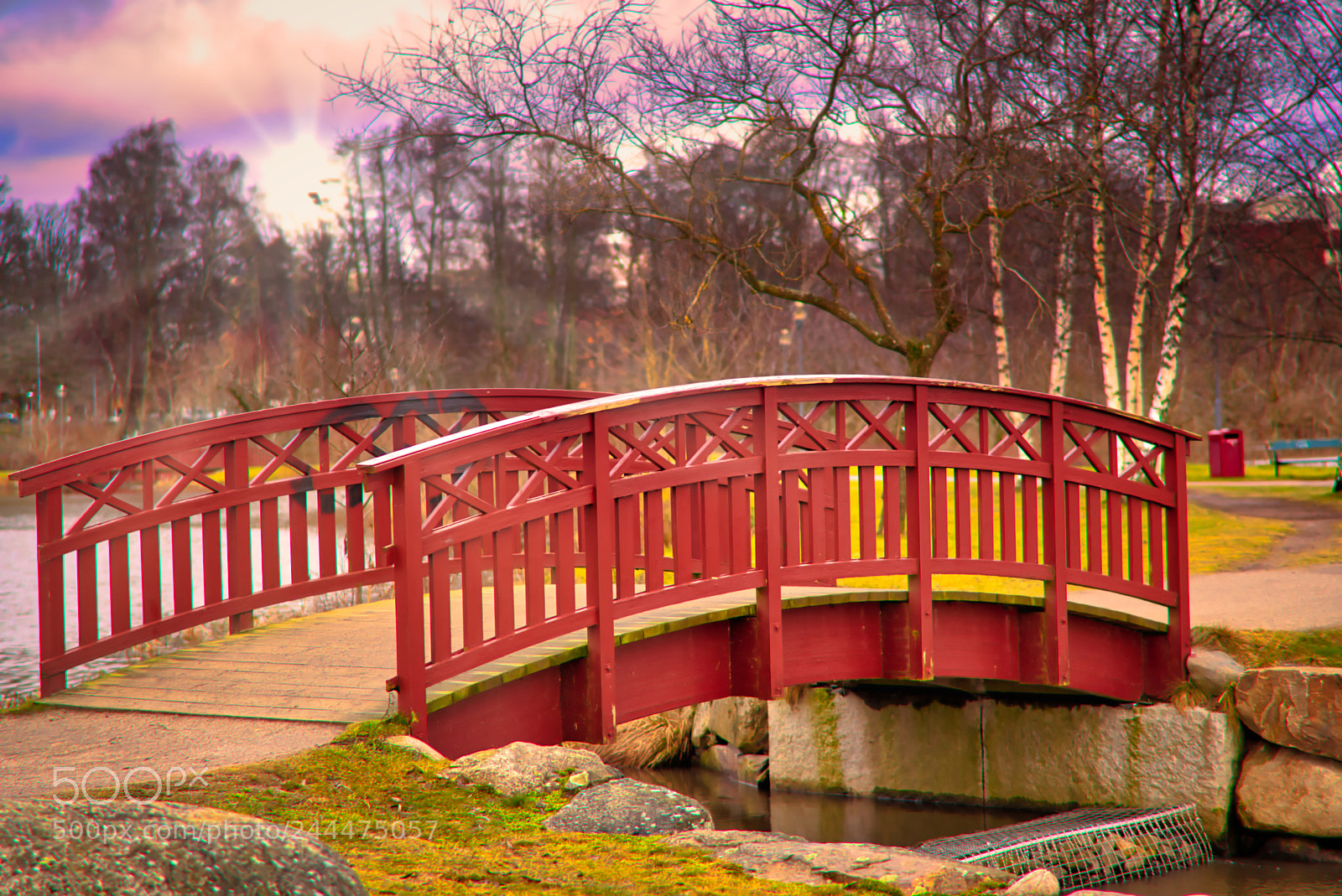 Sony a6500 sample photo. Red bridge photography