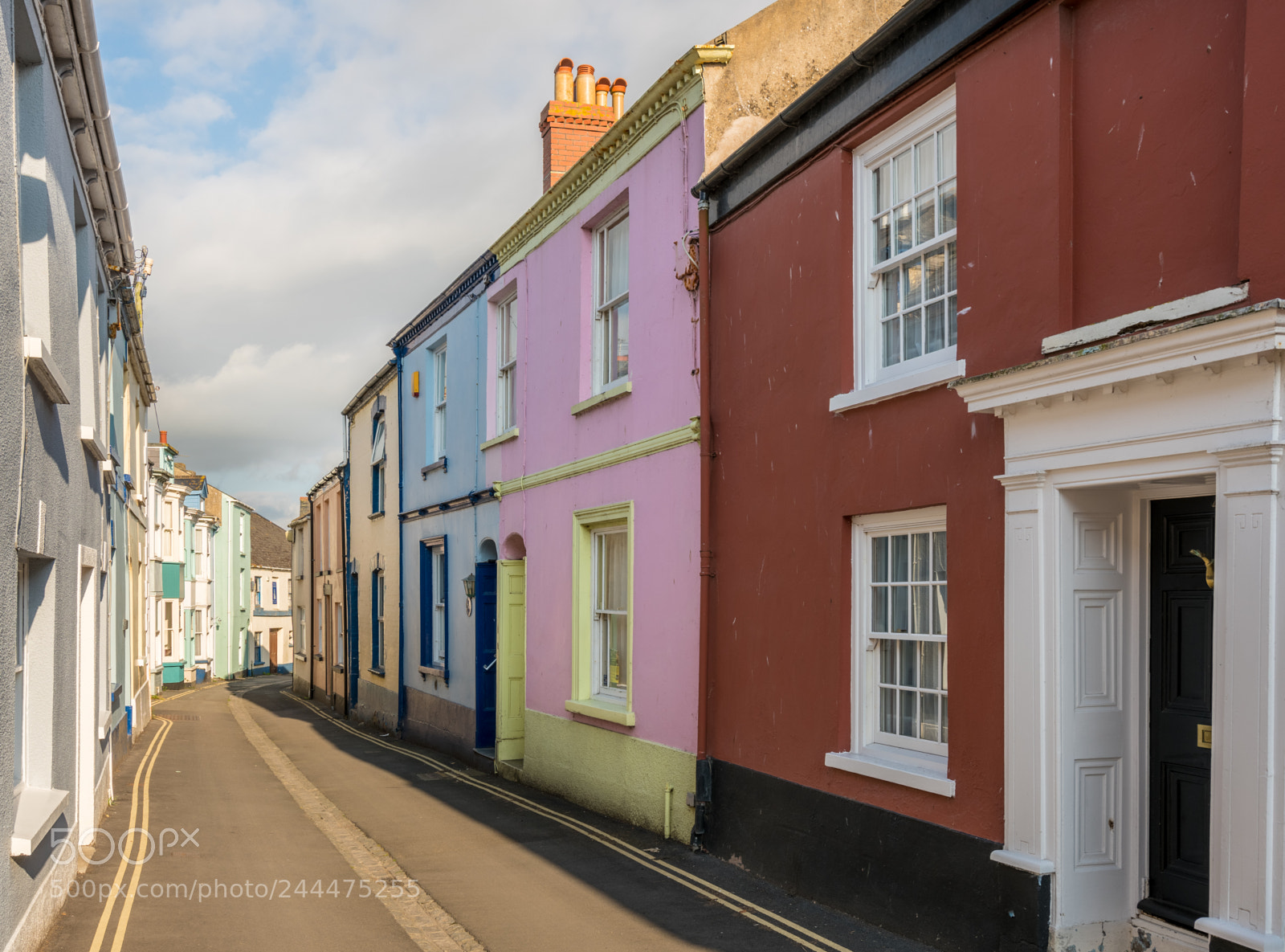 Sony a7R II sample photo. Colorful painted houses in photography