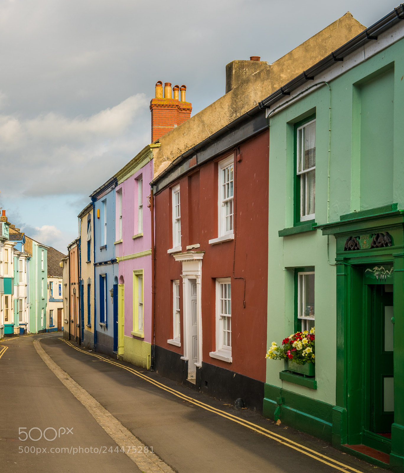 Sony a7R II sample photo. Colorful painted houses in photography