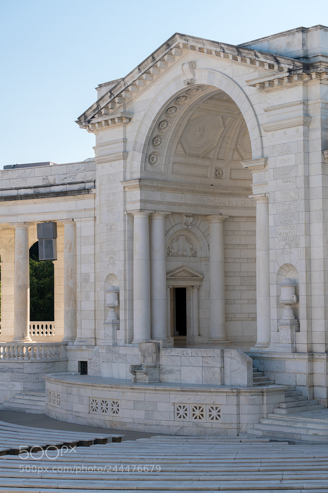 Sony a7R II sample photo. Memorial amphitheater at arlington photography