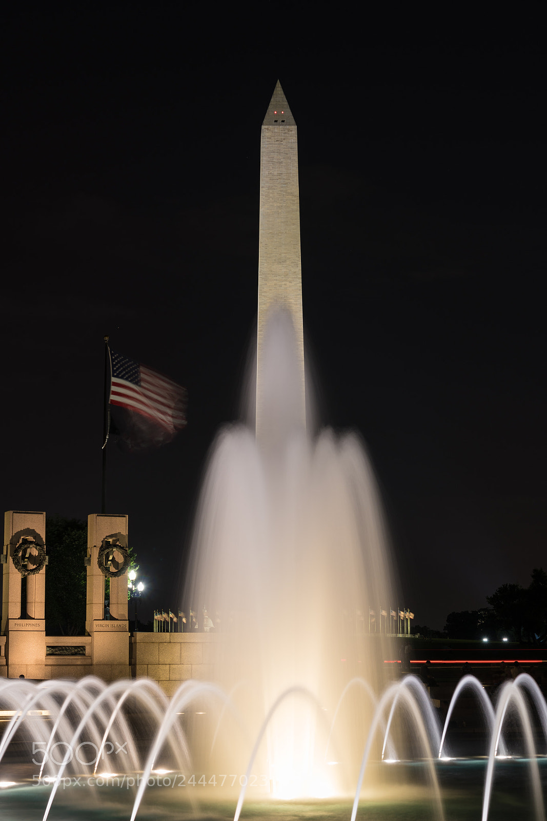 Sony a7R II sample photo. Fountains at world war photography