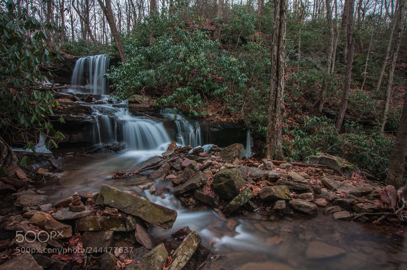 Nikon D300 sample photo. Cole run falls 2 photography