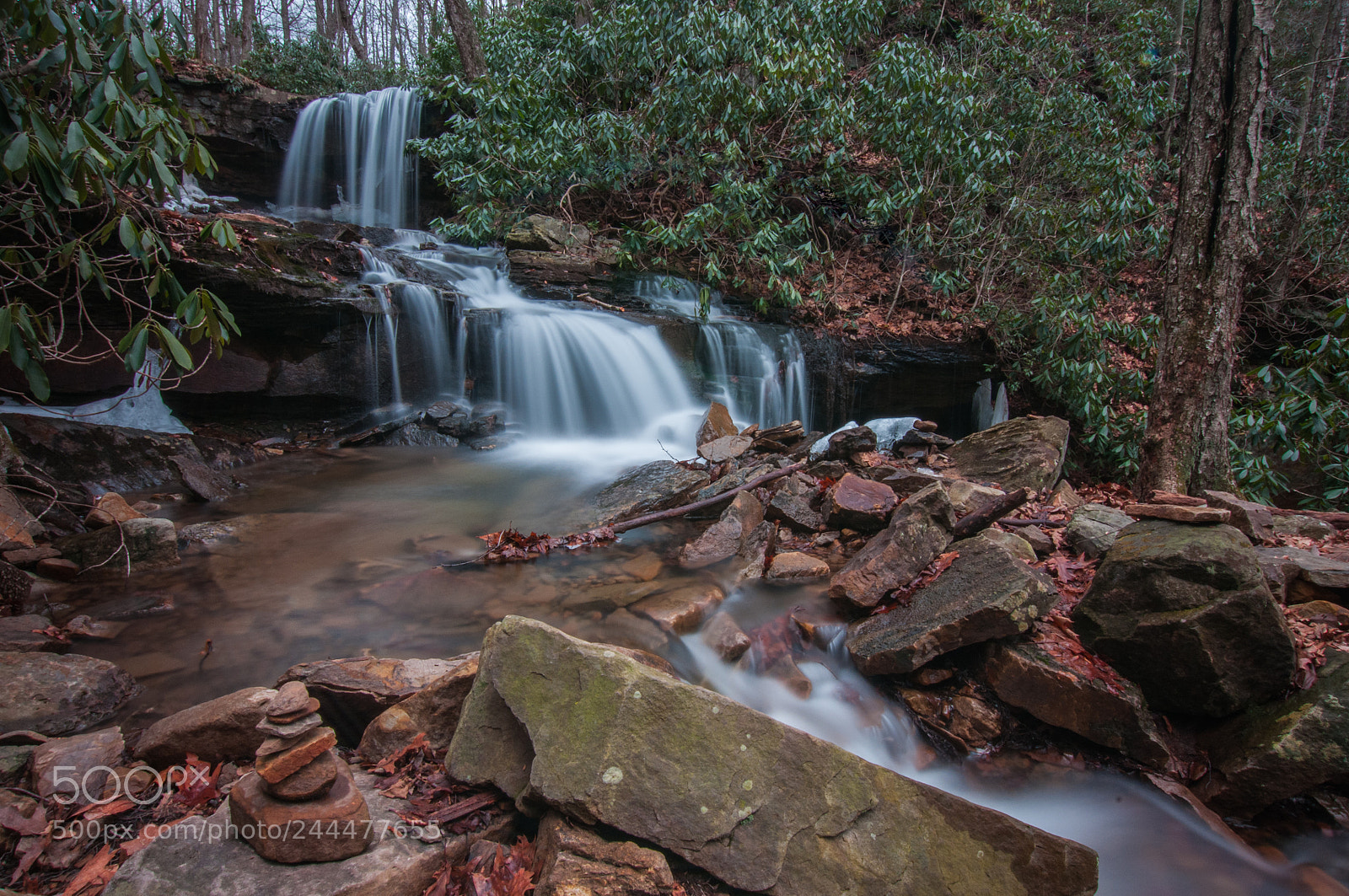 Nikon D300 sample photo. Cole run falls 4 photography