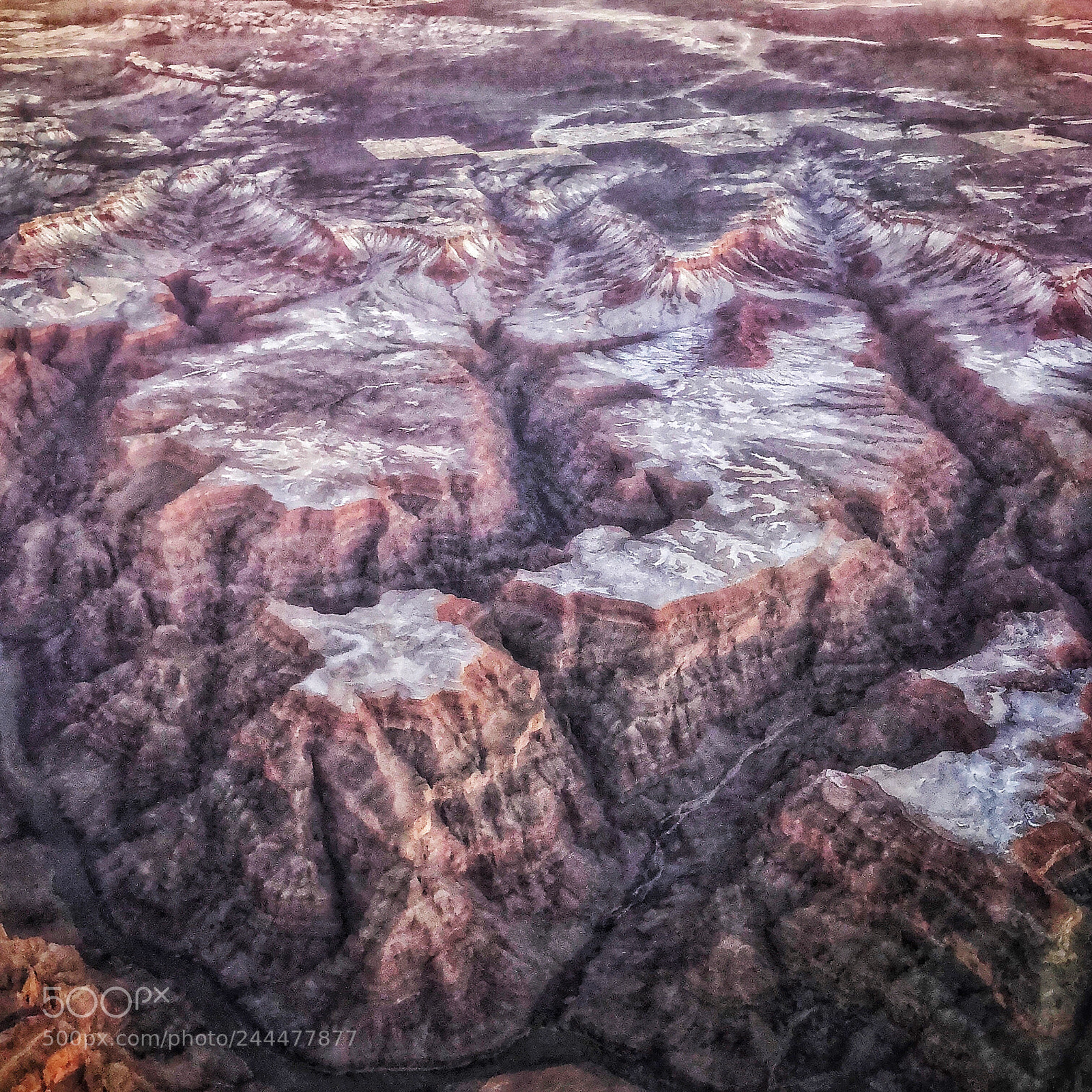 Apple iPhone X sample photo. Grand canyon with snow photography