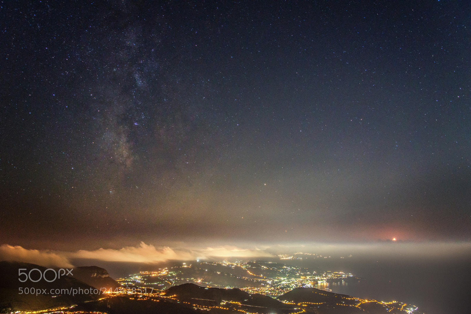 Nikon D600 sample photo. Milky way over sorrento photography