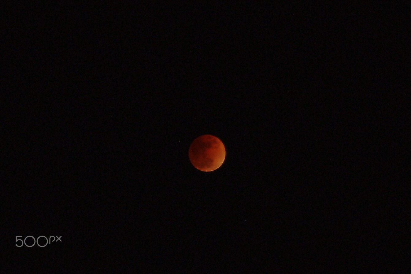 Pentax K-x + Sigma 17-70mm F2.8-4 DC Macro OS HSM sample photo. Super blue blood moon 31/1/2018, tokyo, japan photography