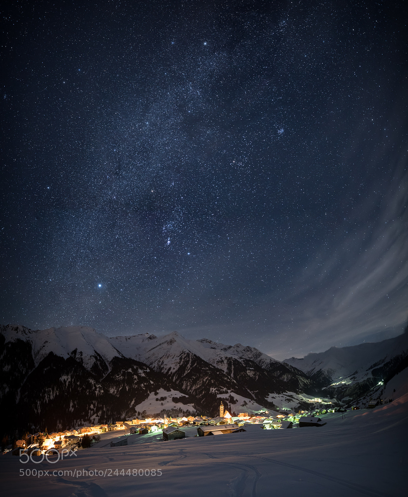 Sony a7R III sample photo. Lumbrein milkyway photography