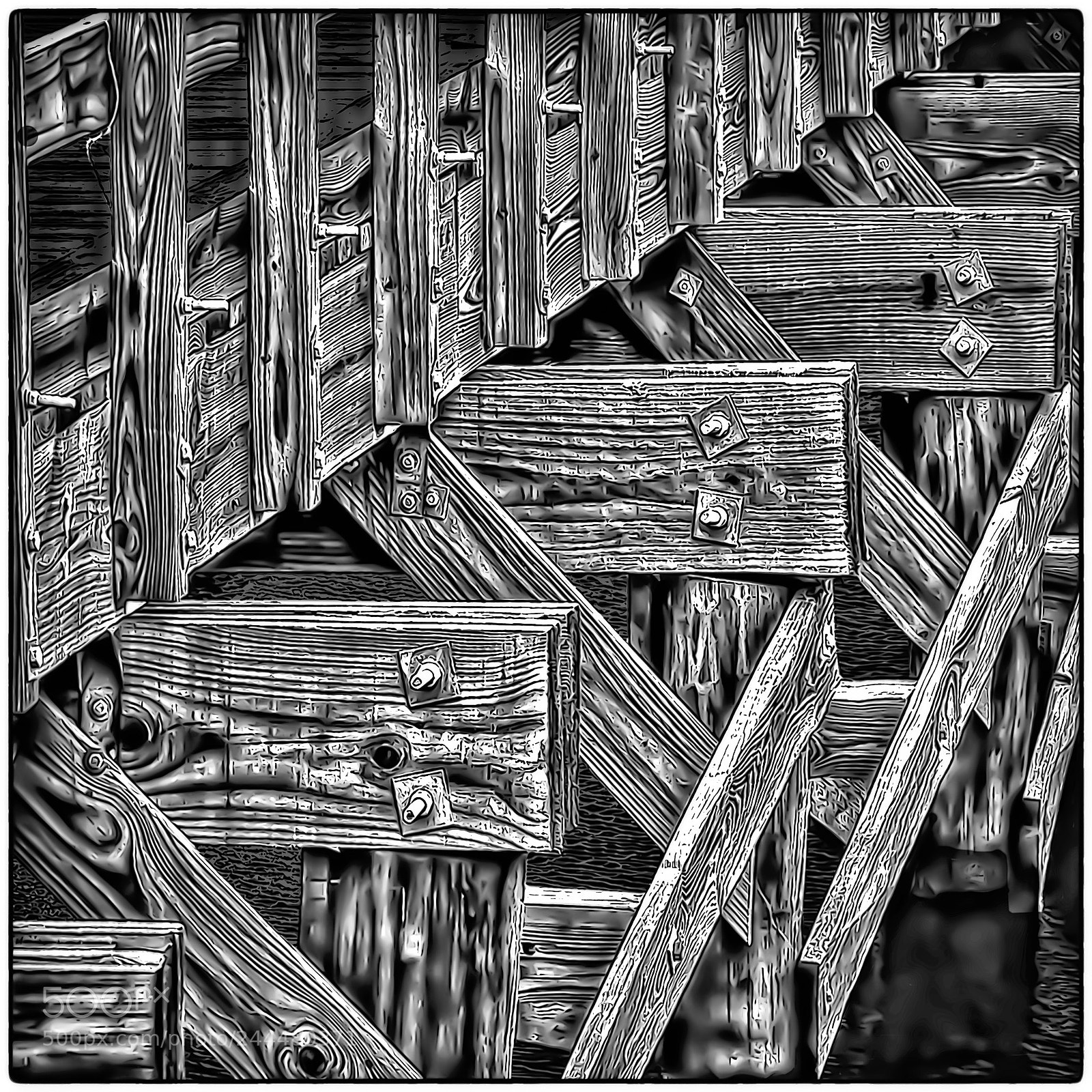 Canon EOS 50D sample photo. Under the boardwalk photography